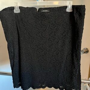 Torrid Black Floral Lace Pencil Skirt